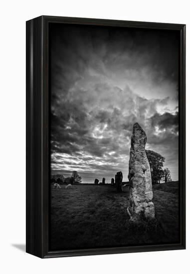 Standing Stones in Countryside-Rory Garforth-Framed Premier Image Canvas