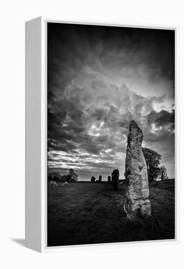 Standing Stones in Countryside-Rory Garforth-Framed Premier Image Canvas