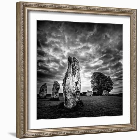 Standing Stones in Countryside-Rory Garforth-Framed Photographic Print