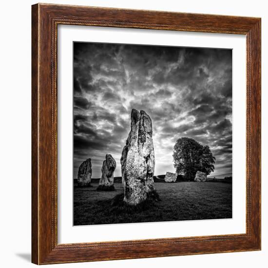 Standing Stones in Countryside-Rory Garforth-Framed Photographic Print