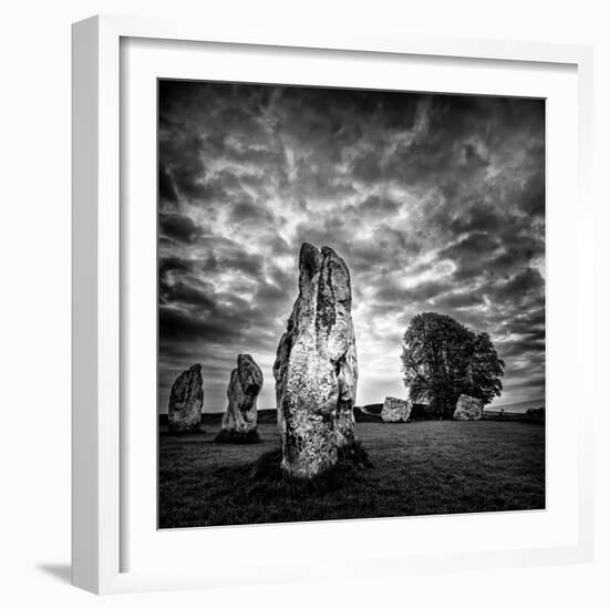 Standing Stones in Countryside-Rory Garforth-Framed Photographic Print