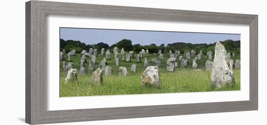 Standing Stones in the Menec Alignment at Carnac, Brittany, France-Philippe Clement-Framed Photographic Print