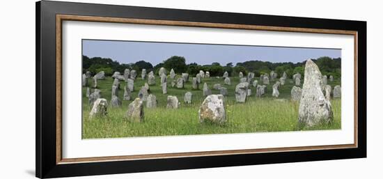 Standing Stones in the Menec Alignment at Carnac, Brittany, France-Philippe Clement-Framed Photographic Print