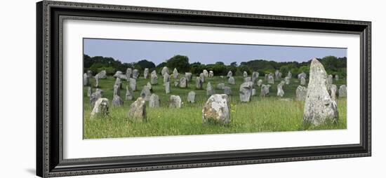 Standing Stones in the Menec Alignment at Carnac, Brittany, France-Philippe Clement-Framed Photographic Print