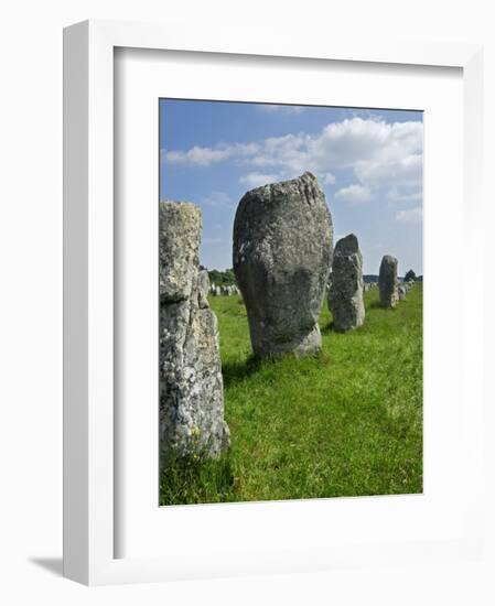 Standing Stones in the Menec Alignment at Carnac, Brittany, France-Philippe Clement-Framed Photographic Print