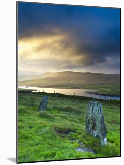 Standing Stones Near Portmagee, Valentia Island, Co Kerry, Ireland-Doug Pearson-Mounted Photographic Print
