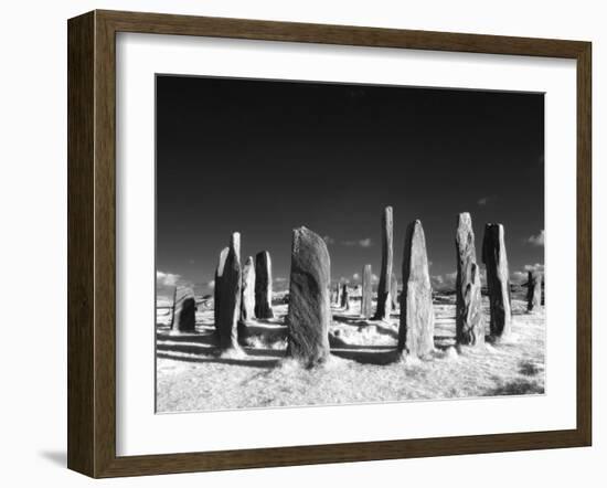 Standing Stones of Callanish, Callanish, Near Carloway, Isle of Lewis, Scotland-Lee Frost-Framed Photographic Print