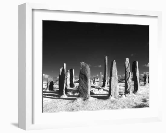 Standing Stones of Callanish, Callanish, Near Carloway, Isle of Lewis, Scotland-Lee Frost-Framed Photographic Print