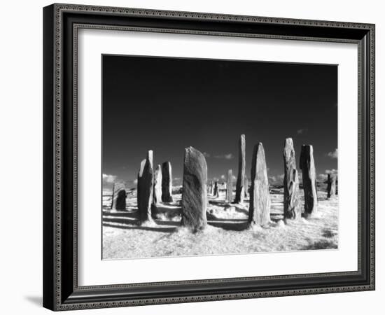 Standing Stones of Callanish, Callanish, Near Carloway, Isle of Lewis, Scotland-Lee Frost-Framed Photographic Print