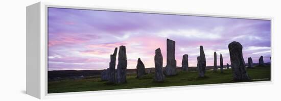 Standing Stones of Callanish, Isle of Lewis, Outer Hebrides, Scotland, United Kingdom, Europe-Lee Frost-Framed Premier Image Canvas