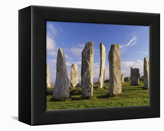 Standing Stones of Callanish, Isle of Lewis, Outer Hebrides, Scotland, United Kingdom-Lee Frost-Framed Premier Image Canvas