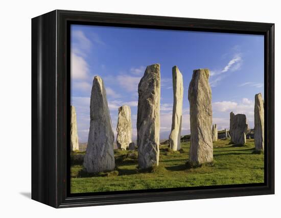 Standing Stones of Callanish, Isle of Lewis, Outer Hebrides, Scotland, United Kingdom-Lee Frost-Framed Premier Image Canvas