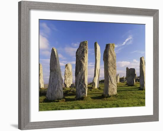 Standing Stones of Callanish, Isle of Lewis, Outer Hebrides, Scotland, United Kingdom-Lee Frost-Framed Photographic Print