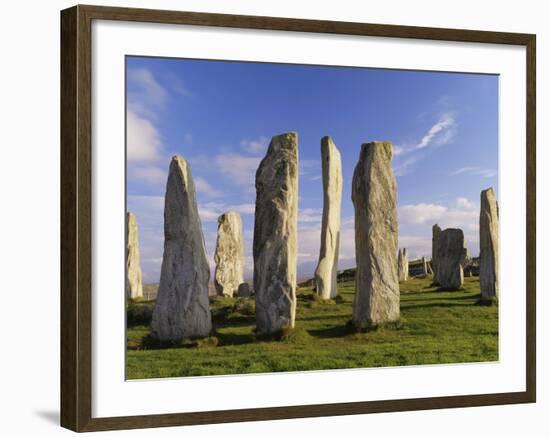 Standing Stones of Callanish, Isle of Lewis, Outer Hebrides, Scotland, United Kingdom-Lee Frost-Framed Photographic Print