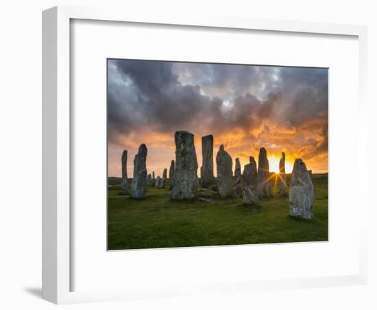 Standing Stones of Callanish, Isle of Lewis, Western Isles, Scotland-Martin Zwick-Framed Photographic Print