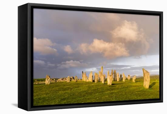 Standing Stones of Callanish, Isle of Lewis, Western Isles, Scotland-Martin Zwick-Framed Premier Image Canvas