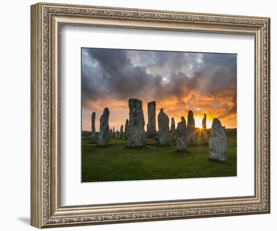 Standing Stones of Callanish, Isle of Lewis, Western Isles, Scotland-Martin Zwick-Framed Photographic Print