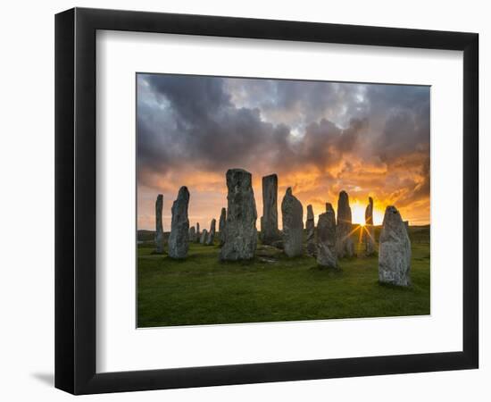 Standing Stones of Callanish, Isle of Lewis, Western Isles, Scotland-Martin Zwick-Framed Photographic Print