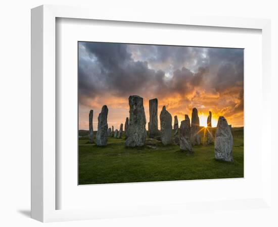 Standing Stones of Callanish, Isle of Lewis, Western Isles, Scotland-Martin Zwick-Framed Photographic Print