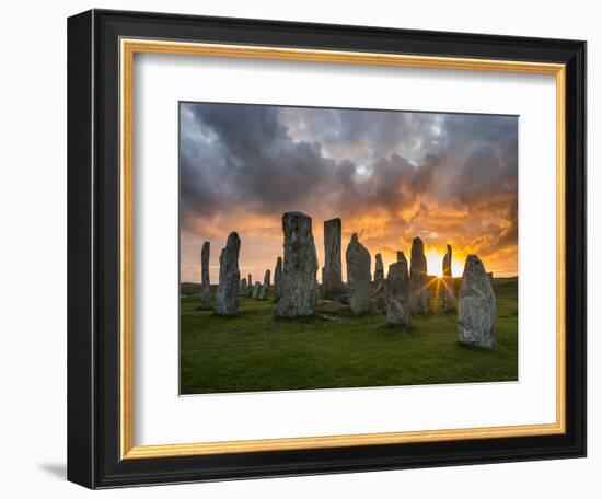 Standing Stones of Callanish, Isle of Lewis, Western Isles, Scotland-Martin Zwick-Framed Photographic Print