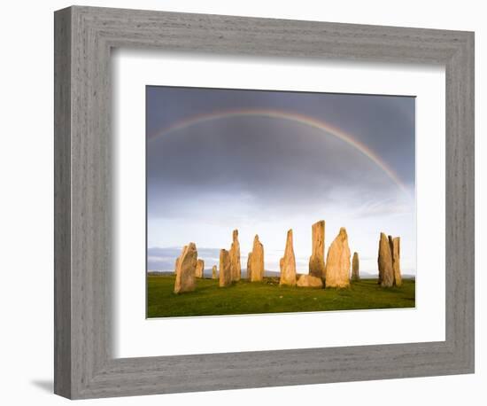 Standing Stones of Callanish, Isle of Lewis, Western Isles, Scotland-Martin Zwick-Framed Photographic Print