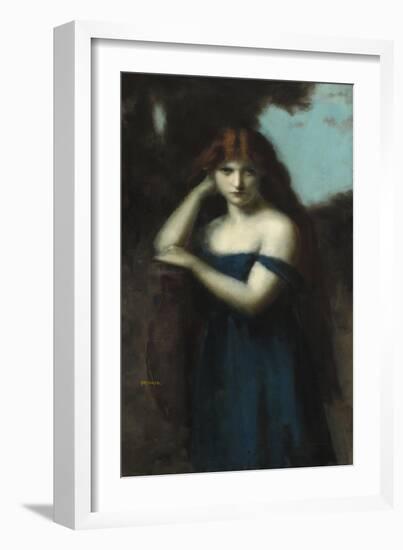 Standing Woman, c.1903-Jean-Jacques Henner-Framed Giclee Print