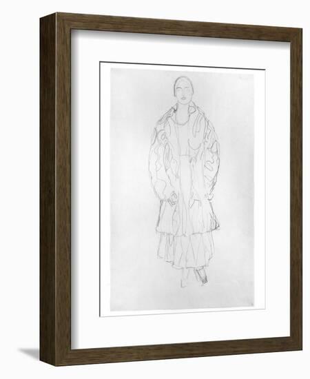 Standing Woman with Coat, 1916-Gustav Klimt-Framed Giclee Print