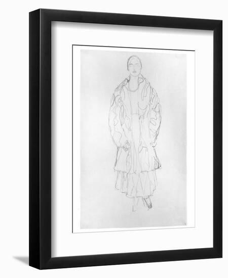 Standing Woman with Coat, 1916-Gustav Klimt-Framed Giclee Print