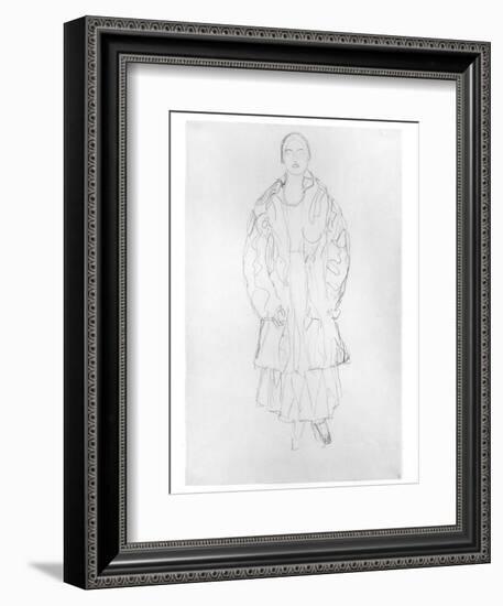 Standing Woman with Coat, 1916-Gustav Klimt-Framed Giclee Print