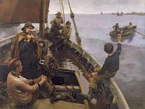T34360 by the Quayside, Newlyn Harbour, 1908 (Oil on Canvas)-Stanhope Alexander Forbes-Giclee Print