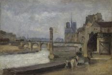 The Pont De La Tournelle, Paris, 1862-1864-Stanislas Lepine-Giclee Print