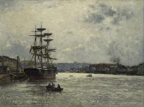 The Port of Caen-Stanislas Lepine-Giclee Print