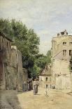 The Courtyard of the Museum of Cluny, circa 1878-80-Stanislas Victor Edouard Lepine-Giclee Print