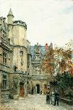 The Rue De Norvins, Montmartre, 1876-80 (Oil on Canvas)-Stanislas Victor Edouard Lepine-Framed Giclee Print