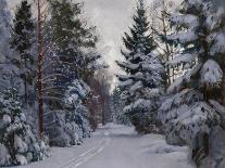 Tracks in the Snow, 1928-Stanislav Yulianovich Zhukovsky-Giclee Print
