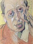 Portrait of a Man, 1924 (Pastel on Paper)-Stanislaw Ignacy Witkiewicz-Framed Giclee Print