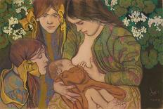 Motherhood, 1905 (Pastel on Paper)-Stanislaw Wyspianski-Giclee Print