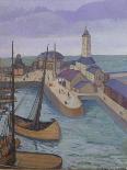 Ramsgate Harbour, c.1927-Stanislawa de Karlowska-Framed Giclee Print