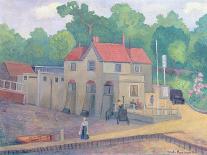 The Butt and Oyster, Pin Mill, before 1935-Stanislawa de Karlowska-Framed Premier Image Canvas