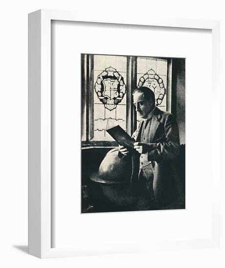 'Stanley Baldwin in the Gallery at Chequers', c1925-Unknown-Framed Photographic Print
