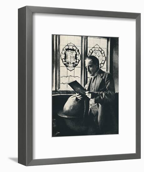 'Stanley Baldwin in the Gallery at Chequers', c1925-Unknown-Framed Photographic Print