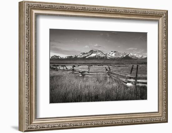 Stanley Basin Fence-Alan Majchrowicz-Framed Photographic Print