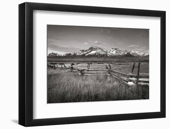 Stanley Basin Fence-Alan Majchrowicz-Framed Photographic Print