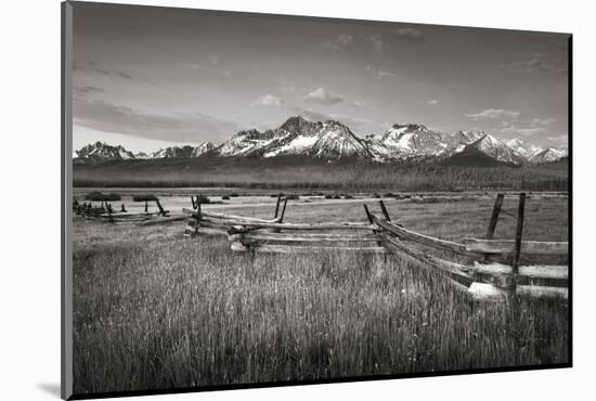 Stanley Basin Fence-Alan Majchrowicz-Mounted Photographic Print