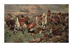 Gordons and Greys to the Front! Incident at Waterloo-Stanley Berkeley-Giclee Print
