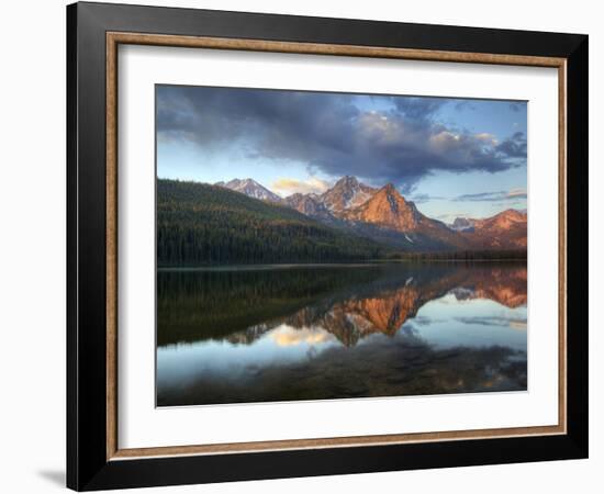 Stanley Lake and Mcgowan Peak, Sawtooth National Recreation Area, Idaho, USA-Jamie & Judy Wild-Framed Photographic Print