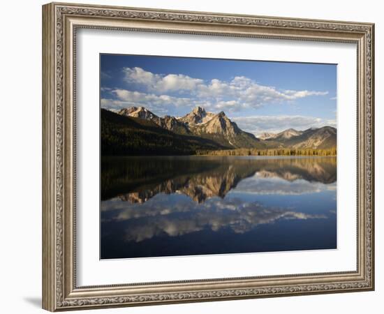 Stanley Lake and Mcgowan Peak, Sawtooth National Recreation Area, Idaho, USA-Jamie & Judy Wild-Framed Photographic Print