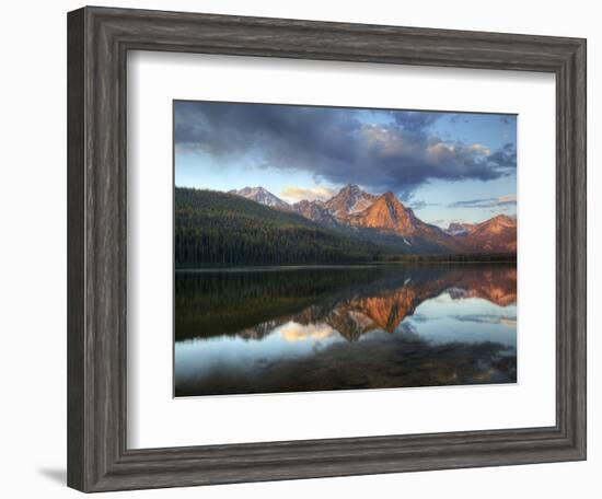 Stanley Lake and Mcgowan Peak, Sawtooth National Recreation Area, Idaho, USA-Jamie & Judy Wild-Framed Photographic Print