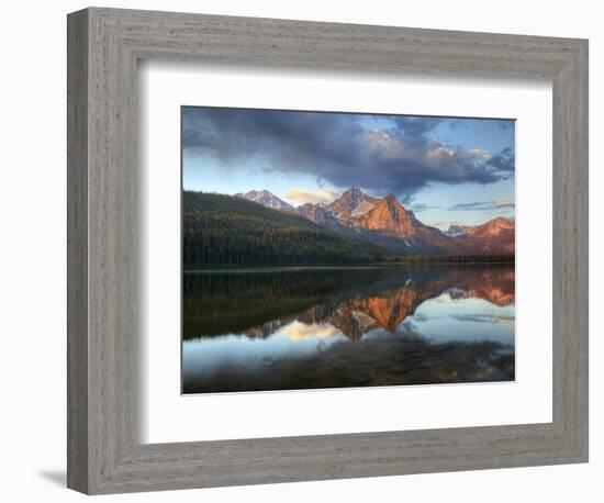 Stanley Lake and Mcgowan Peak, Sawtooth National Recreation Area, Idaho, USA-Jamie & Judy Wild-Framed Photographic Print