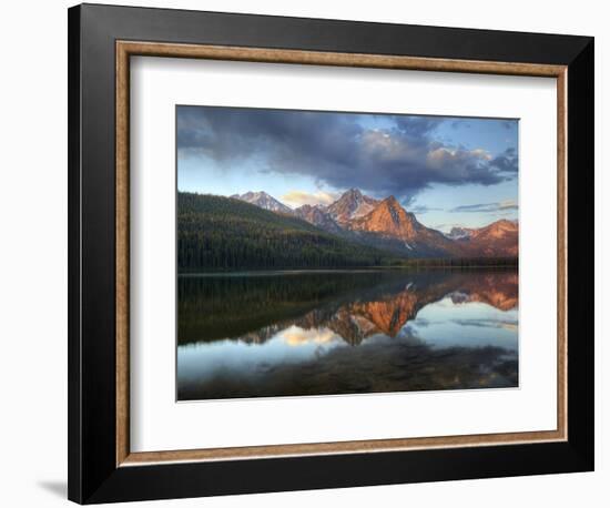 Stanley Lake and Mcgowan Peak, Sawtooth National Recreation Area, Idaho, USA-Jamie & Judy Wild-Framed Photographic Print